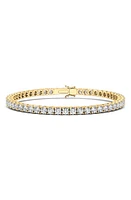 HauteCarat Lab Created Diamond Tennis Bracelet in Gold at Nordstrom