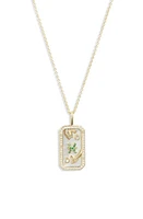 Melinda Maria Zodiac Pendant Necklace in Gold-Pisces at Nordstrom