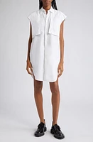 K. NGSLEY Gender Inclusive Nesli Sleeveless Cotton Poplin Shirt White at Nordstrom,