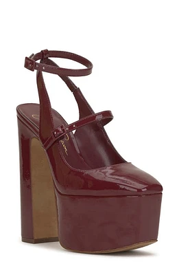 Jessica Simpson Pialley Ankle Strap Platform Pump in Malbec at Nordstrom, Size 9.5