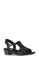 Munro Susan T-Strap Sandal Nero at Nordstrom,