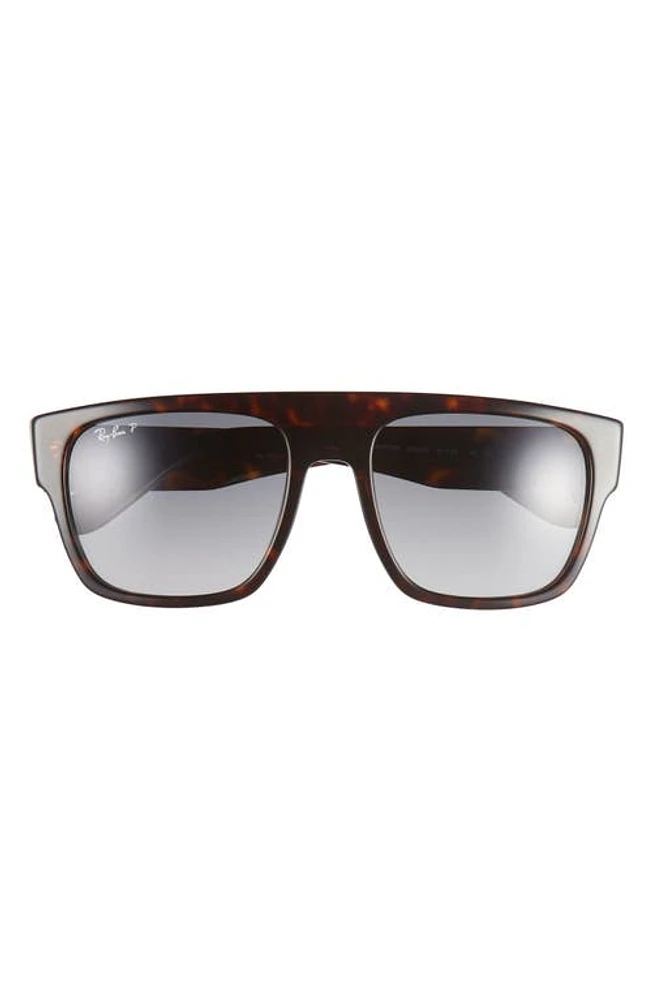 Ray-Ban 57mm Polarized Square Sunglasses in Havana at Nordstrom