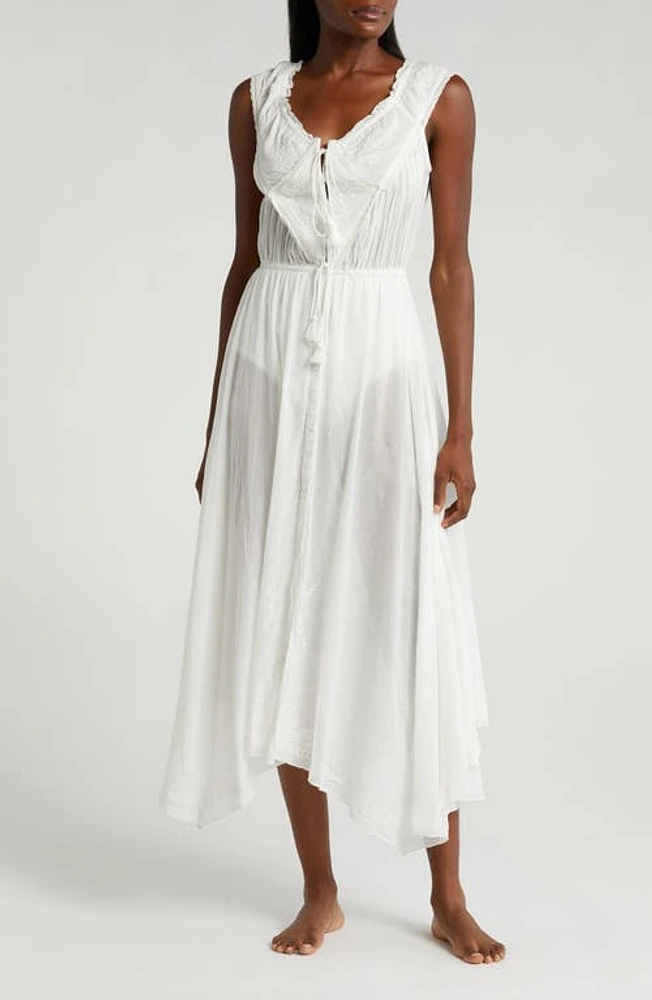 Free People Country Charm Maxi Bodysuit in Ivory at Nordstrom, Size X-Large