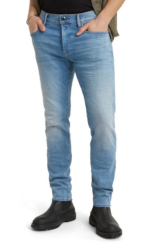 G-STAR 3301 Slim Fit Jeans Light Indigo Aged at Nordstrom, X