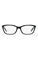 Tiffany & Co. 54mm Cat Eye Optical Glasses in Top Black/Blue at Nordstrom