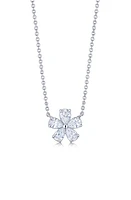 Kwiat Floral Cluster Diamond Pendant Necklace in White Gold at Nordstrom