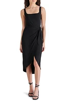 Steve Madden Rhea Sleeveless Side Tie Dress Black at Nordstrom,