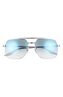 Ray-Ban 59mm Gradient Aviator Sunglasses in Gunmetal at Nordstrom