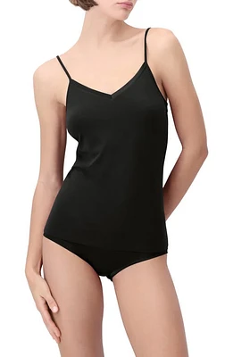 Oroblu Perfect Line Satin Trim Cotton & Modal Blend Camisole Black at Nordstrom,