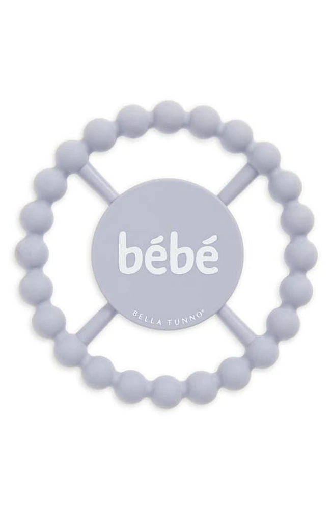 Bella Tunno Bébé Silicone Teether in Purple at Nordstrom