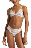 Billabong Kids' Sunset Surf Banded Triangle Two-Piece Swimsuit Pink Multi at Nordstrom,