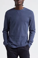 Sunspel Supima Cotton Waffle T-Shirt Slate Blue at Nordstrom,