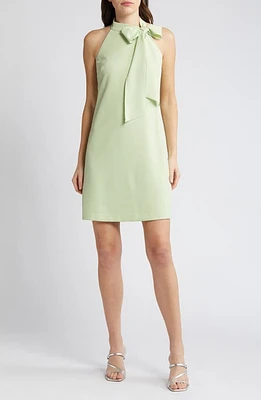 Vince Camuto Signature Stretch Bow Crepe Dress Pistachio at Nordstrom,