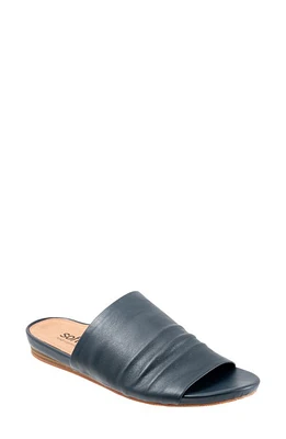 SoftWalk Camano Slide Sandal Navy at Nordstrom,