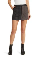 Rails Prim Mixed Print Miniskirt Pinstripe Plaid Mix at Nordstrom,