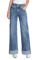 HINT OF BLU Mighty High Waist Wide Leg Jeans Village at Nordstrom,