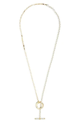 Bottega Veneta Men's Key Chain Link Toggle Necklace in Silver/Yellow Gold at Nordstrom