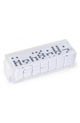 Bey-Berk Acrylic Domino Set in White at Nordstrom