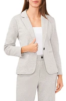 halogen(r) Cotton Blend Knit Blazer in Silver Heather at Nordstrom, Size Small