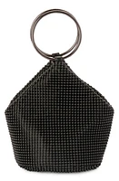 Olga Berg Bianca Mesh Bucket Bag in Black at Nordstrom