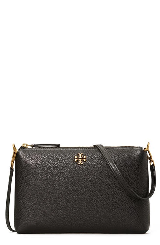 Tory Burch Mercer Pebbled Zip Crossbody Bag in Black at Nordstrom