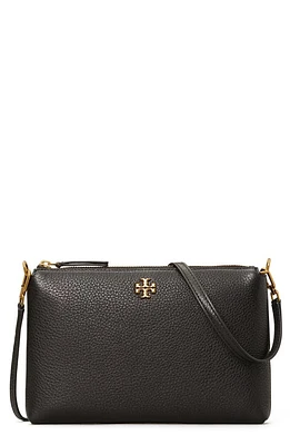 Tory Burch Mercer Pebbled Zip Crossbody Bag in Black at Nordstrom