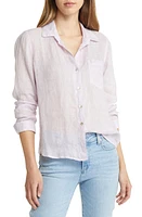 Bella Dahl Garment Dyed Linen Button-Up Shirt at Nordstrom,