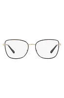 Michael Kors Empire 54mm Square Optical Glasses in Light Gold at Nordstrom