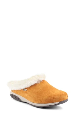 Therafit Scarlett Genuine Shearling Slipper Chestnut Leather at Nordstrom,