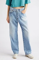 Acne Studios 1991 Toj Distressed High Waist Loose Fit Jeans Light Blue at Nordstrom, X 32