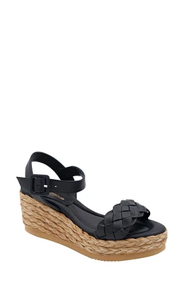 André Assous Cecilia Wedge Platform Sandal Black at Nordstrom,