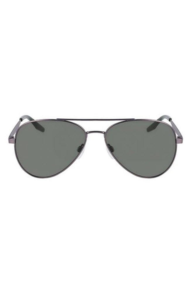 Converse Elevate 58mm Aviator Sunglasses in Satin Gunmetal at Nordstrom