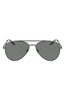 Converse Elevate 58mm Aviator Sunglasses in Satin Gunmetal at Nordstrom