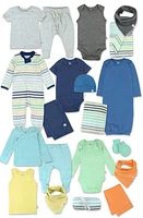 HONEST BABY 20-Piece Happy Days Organic Cotton Gift Set Rainbow Blues at Nordstrom,