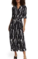 Scotch & Soda Print Elbow Sleeve Shirtdress Tie Dye Rope at Nordstrom, Us