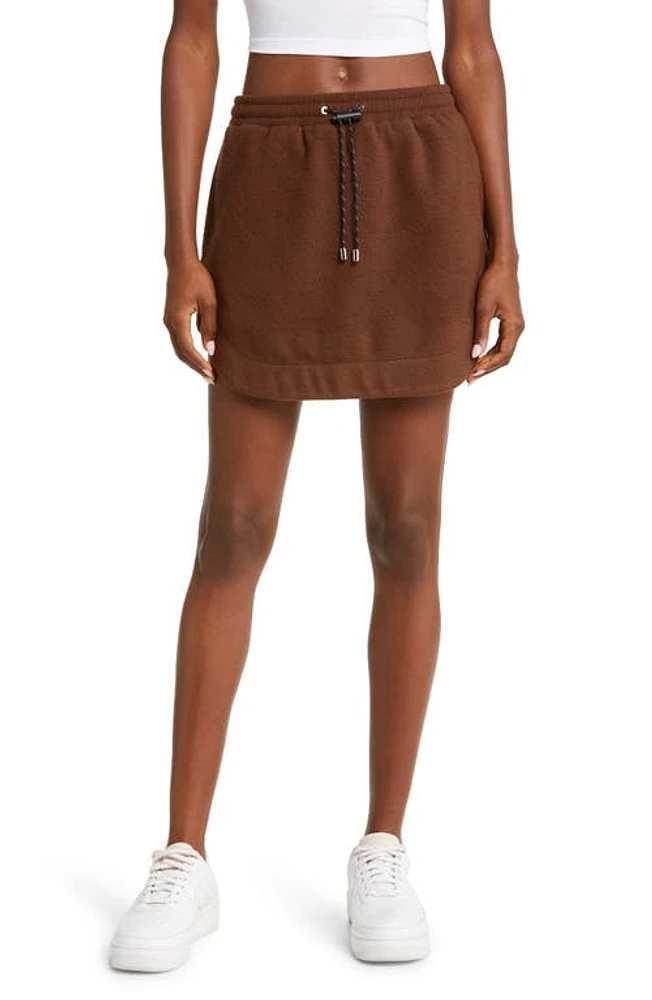 KkCo Pacific Fleece Miniskirt in Mud at Nordstrom, Size X-Small