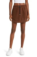 KkCo Pacific Fleece Miniskirt in Mud at Nordstrom, Size X-Small