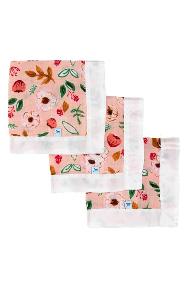 little unicorn 3-Pack Print Cotton Muslin Blankets in Vintage Floral at Nordstrom