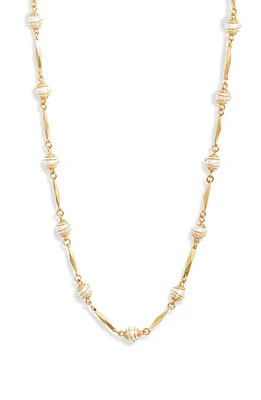 Gas Bijoux Mother-of-Pearl Bead Necklace in White at Nordstrom