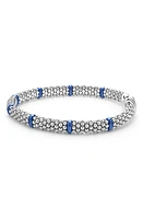 LAGOS Blue Caviar Ceramic & Diamond Station Bracelet in Marine at Nordstrom