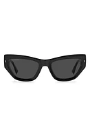 Dsquared2 54mm Cat Eye Sunglasses in Black /Grey at Nordstrom