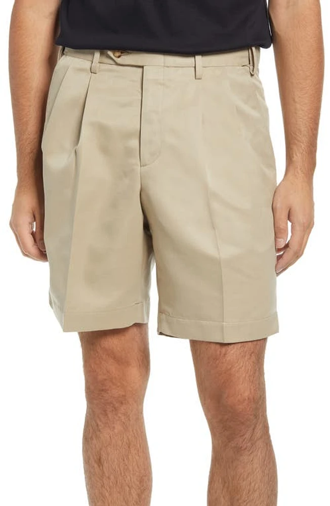 Berle Pleated Shorts Tan at Nordstrom,