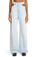 Maison Margiela Cutout High Waist Wide Leg Jeans Denim at Nordstrom, Us