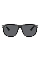 Ray-Ban 56mm Square Sunglasses in Black/Dark Grey at Nordstrom