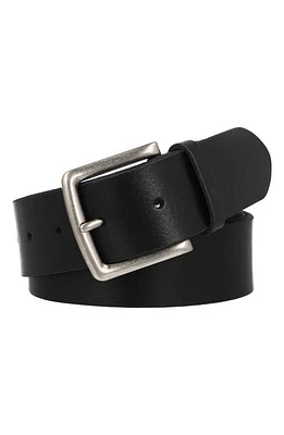 Frye Beveled Leather Belt Black at Nordstrom,