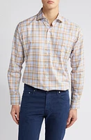 Peter Millar Stonington Summer Soft Plaid Cotton Button-Up Shirt Maritime at Nordstrom,