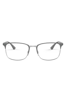 Ray-Ban 52mm Optical Glasses in Grey Silver at Nordstrom