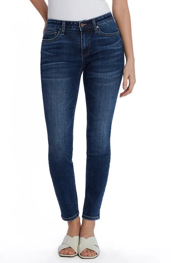 HINT OF BLU Mid Rise Skinny Jeans Blue at Nordstrom,