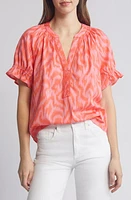 Wit & Wisdom Print Cotton Blend Top at Nordstrom,