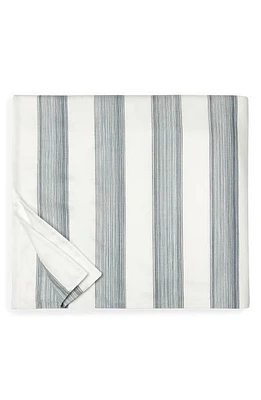 SFERRA Mara Stripe Cotton Sateen Duvet Cover in Slate at Nordstrom